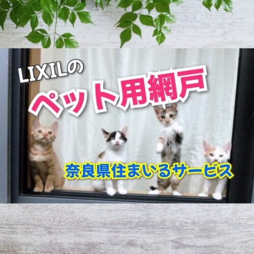 ペットがいても丈夫で安心なLIXILの網戸：奈良県のリフォーム会社が解説